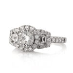 1.2 Carat Round Brilliant Diamond Ring | Brilliant White | 14K White Gold | Classic Charm - Image 2