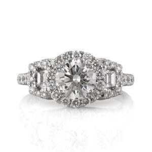 1.2 Carat Round Brilliant Diamond Ring | Brilliant White | 14K White Gold | Classic Charm