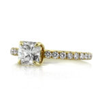 1.5 Carat Radiant Diamond Ring | Brilliant White | 14K White Gold | Refined Light - Image 2