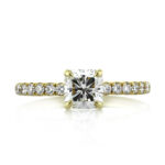 1.5 Carat Radiant Diamond Ring | Brilliant White | 14K White Gold | Refined Light