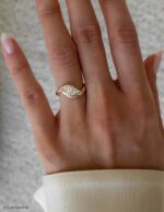 1 Carat Marquise Statement | Brilliant White | 14K White Gold | Graceful Brilliance - Image 2