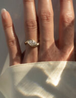 1 Carat Marquise Statement | Brilliant White | 14K White Gold | Graceful Brilliance - Image 6