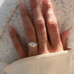 1 Carat Marquise Statement | Brilliant White | 14K White Gold | Graceful Brilliance