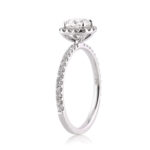 1 Carat Cushion Diamond Ring | Brilliant White | 14K White Gold | Refined Light | Heirloom - Image 3
