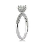 1 Carat Princess Diamond Ring | Brilliant White | 14K White Gold | Pure Sophistication - Image 2