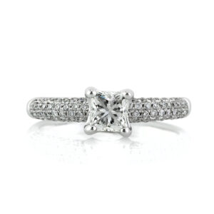 1 Carat Princess Diamond Ring | Brilliant White | 14K White Gold | Pure Sophistication