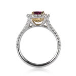 2.91 Carat Cushion Statement | Ruby Red | 14K White Gold | Effortless Elegance - Image 4