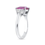 3 Carat Round Brilliant Statement | Royal Blue Sapphire | 18K Gold | Effortless Elegance - Image 3