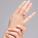 3 Carat Round Brilliant Statement | Royal Blue Sapphire | 18K Gold | Effortless Elegance - Image 6