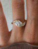 Marquise Statement | Brilliant White | 14K White Gold | Graceful Brilliance | Signature - Image 4