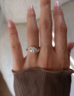 Marquise Statement | Brilliant White | 14K White Gold | Graceful Brilliance | Signature - Image 5