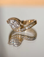 Marquise Statement | Brilliant White | 14K White Gold | Graceful Brilliance | Signature - Image 7