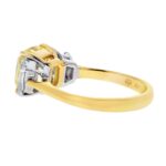 3 Carat Cushion Diamond Ring | Fancy Yellow | 14K White Gold | Rare Fancy-Color Splendour - Image 2