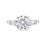 3 Carat Round Brilliant Statement | Brilliant White | 18K Gold | Effortless Elegance