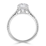 4 Carat Round Brilliant Diamond Ring | Brilliant White | 14K White Gold | Everyday Royalty - Image 3