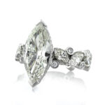 3 Carat Marquise Diamond Ring | Brilliant White | 14K White Gold | Everyday Royalty - Image 2