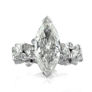 3 Carat Marquise Diamond Ring | Brilliant White | 14K White Gold | Everyday Royalty