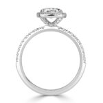 1.34 Carat Oval Diamond Ring | Brilliant White | 14K White Gold | Pure Sophistication - Image 3