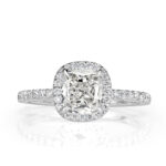 1.34 Carat Oval Diamond Ring | Brilliant White | 14K White Gold | Pure Sophistication