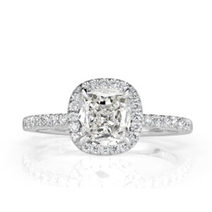 1.34 Carat Oval Diamond Ring | Brilliant White | 14K White Gold | Pure Sophistication