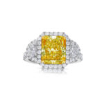 3.5 Carat Radiant Diamond Ring | Fancy Yellow | 14K White Gold | A Crown-Worthy Fancy Rarity - Image 3
