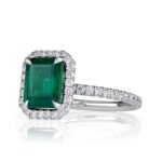 2.64 Carat Emerald Diamond Ring | 14K White Gold | Modern Nobility - Image 2
