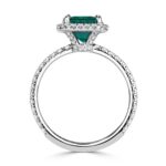 2.64 Carat Emerald Diamond Ring | 14K White Gold | Modern Nobility - Image 3