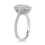 1 Carat Pear Diamond Ring | Brilliant White | 14K White Gold | Elegant Sparkle | Signature - Image 3