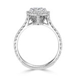 1 Carat Pear Diamond Ring | Brilliant White | 14K White Gold | Elegant Sparkle | Signature - Image 4