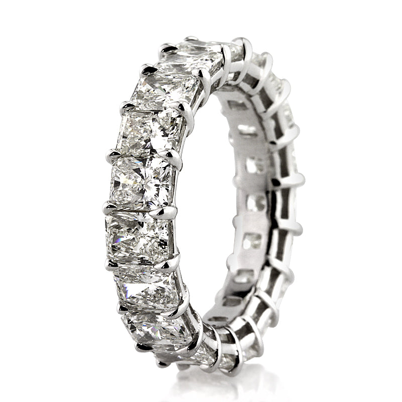 7-25ct-radiant-cut-diamond-eternity-band-in-18k-white-gold-13-995-00-front-view-primary.jpg 7.25 Carat Radiant Band | Brilliant White | 18K White Gold | Heirloom-Worthy Glow - Image 1