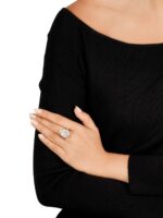 7.5 Carat Pear Statement | Brilliant White / D color | SI | 14K White Gold - Image 4