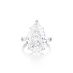 7.5 Carat Pear Statement | Brilliant White / D color | SI | 14K White Gold