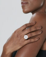 7.5 Carat Round Brilliant Statement | Brilliant White / D color | FL/IF | 14K White Gold - Image 2