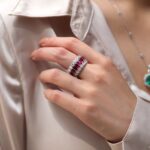 7.54 Carat Oval Statement | Ruby Red | 14K White Gold | Radiant Elegance | Modern Classic