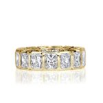 7.78 Carat Radiant Band | Brilliant White | 14K White Gold | Signature Sophistication
