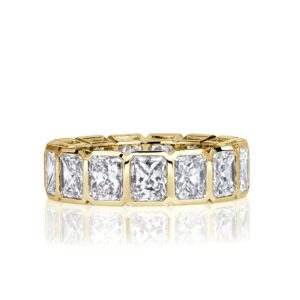 7.78 Carat Radiant Band | Brilliant White | 14K White Gold | Signature Sophistication
