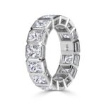 7.78 Carat Radiant Band | Brilliant White | 18K Gold | Refined Grandeur | Modern Classic - Image 2
