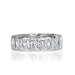 7.78 Carat Radiant Band | Brilliant White | 18K Gold | Refined Grandeur | Modern Classic