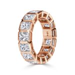 7.78 Carat Radiant Band | Brilliant White | 14K Rose Gold | Radiant Elegance - Image 2