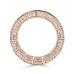 7.78 Carat Radiant Band | Brilliant White | 14K Rose Gold | Radiant Elegance - Image 3