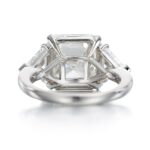 7 Carat Assher Cut Statement | Brilliant White / J color | VS | 14K White Gold - Image 4