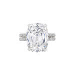 7 Carat Cushion Statement | Brilliant White / D color | VVS | 14K White Gold