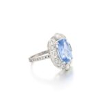 7 Carat Cushion Statement | Royal Blue Sapphire | 14K White Gold | Signature Sophistication - Image 2