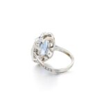 7 Carat Cushion Statement | Royal Blue Sapphire | 14K White Gold | Signature Sophistication - Image 3