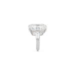 7 Carat Emerald-cut Statement / F color | SI | 14K White Gold | Radiant Elegance - Image 4