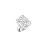 7 Carat Emerald-cut Statement / F color | SI | 14K White Gold | Radiant Elegance - Image 6