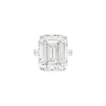 7 Carat Emerald-cut Statement / F color | SI | 14K White Gold | Radiant Elegance
