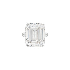 7 Carat Emerald-cut Statement / F color | SI | 14K White Gold | Radiant Elegance
