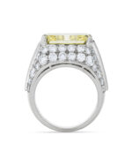 7 Carat Emerald-cut Statement | Fancy Yellow | 14K White Gold | A Crown-Worthy Fancy Rarity - Image 5