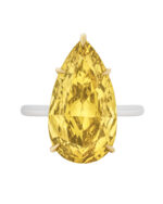 7 Carat Pear Statement | Fancy Yellow | 14K White Gold | Colour-Collector’s Treasure